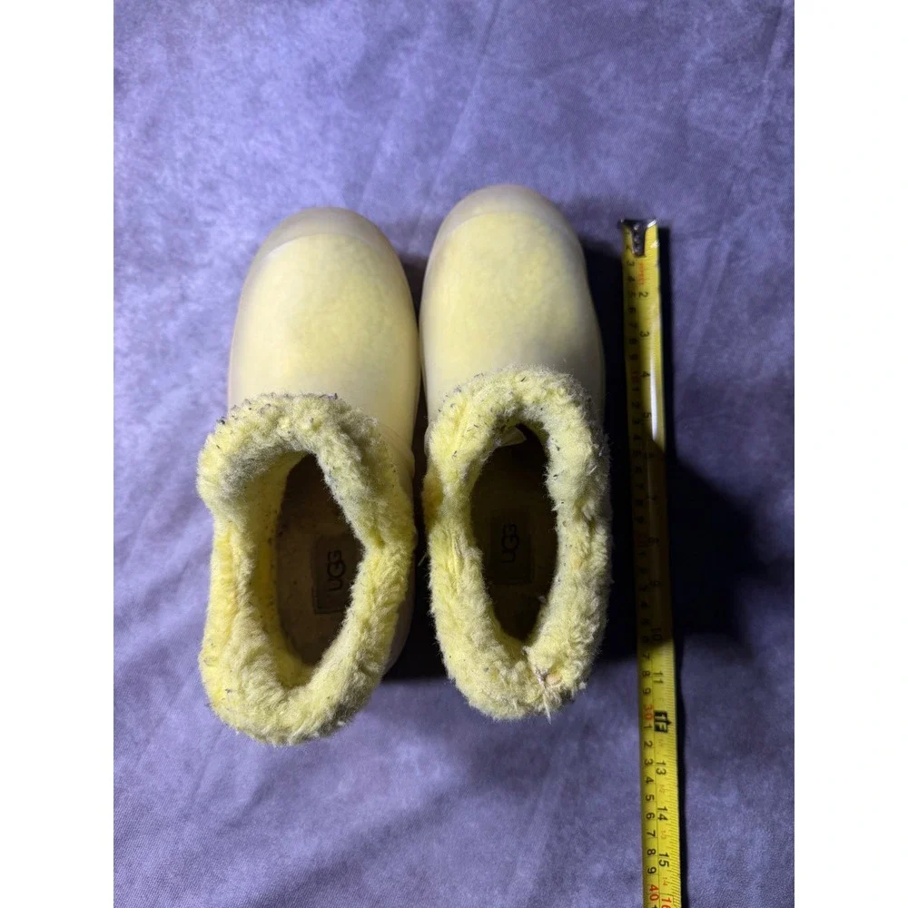 UGG Classic Clear Mini Waterproof Boots Canary Yellow 1113190 Women Size 6